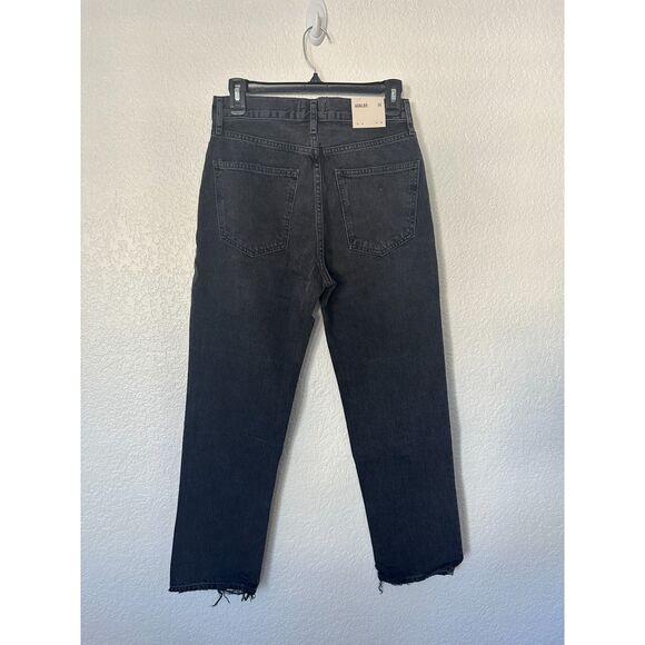 NWT AGOLDE Lana Crop Mid Rise Vintage Straight Leg Jeans in Rhyme Size 26 - Picture 7 of 10